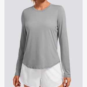 Gray Long Sleeve Dry Fit Shirt